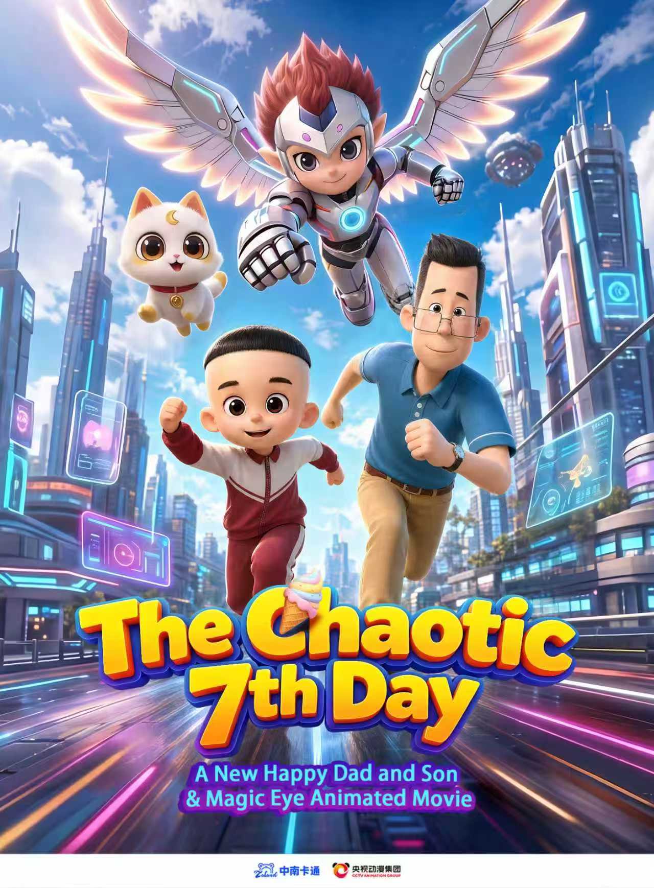 The Chaotic 7th Day : A New Happy Dad and Son & Magic Eye Animated Movie
